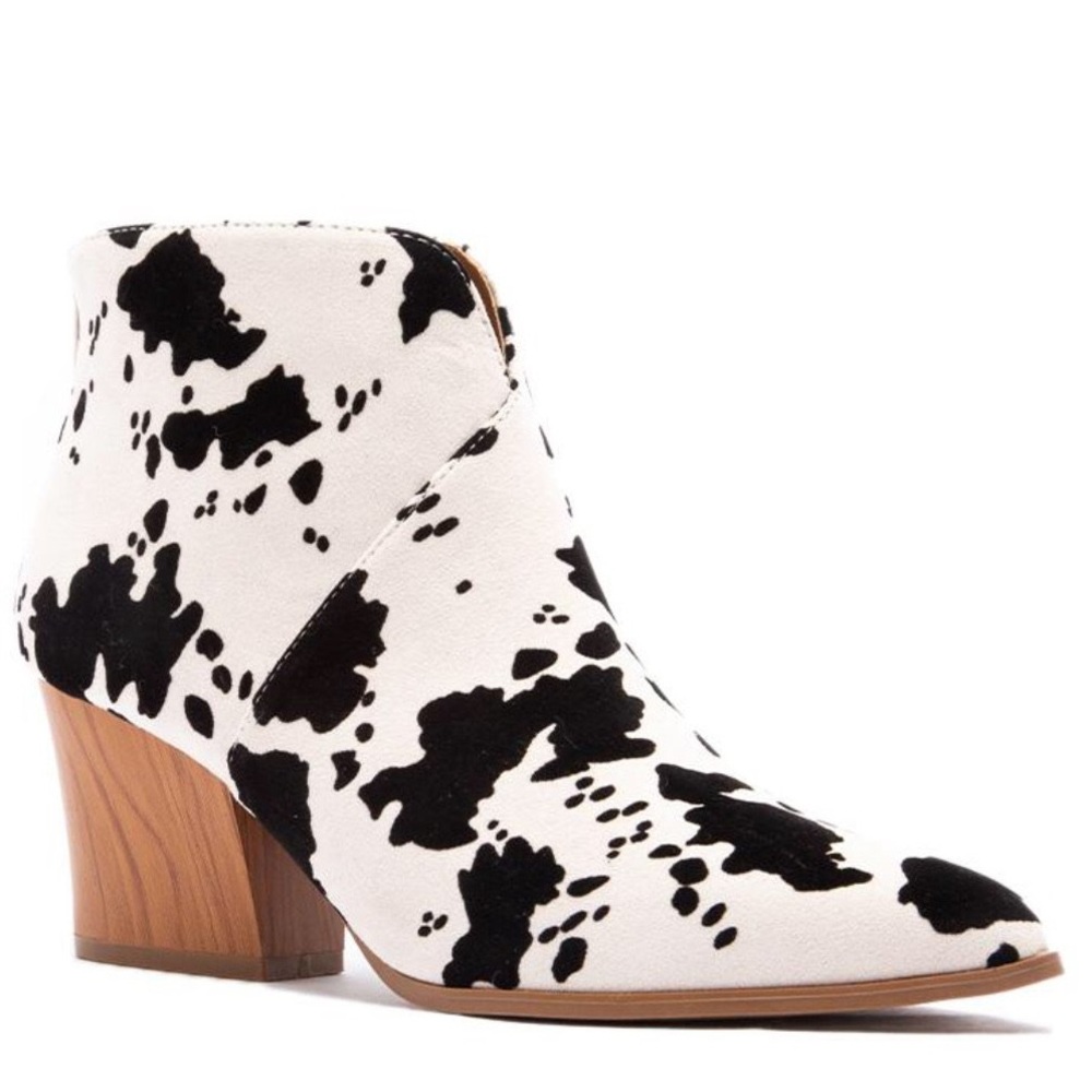 Moo Cow Black and White Booties